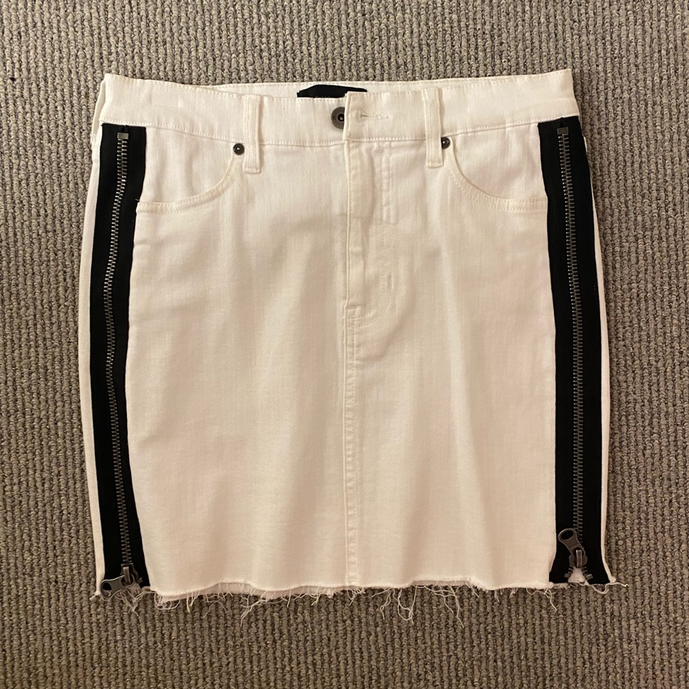 Kendall + Kylie White and Black Skirt